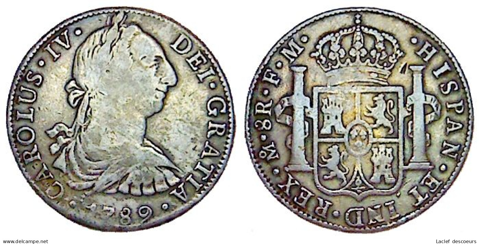8 Reales - Charles IV Monnaie Coloniale -  Verzamelingen