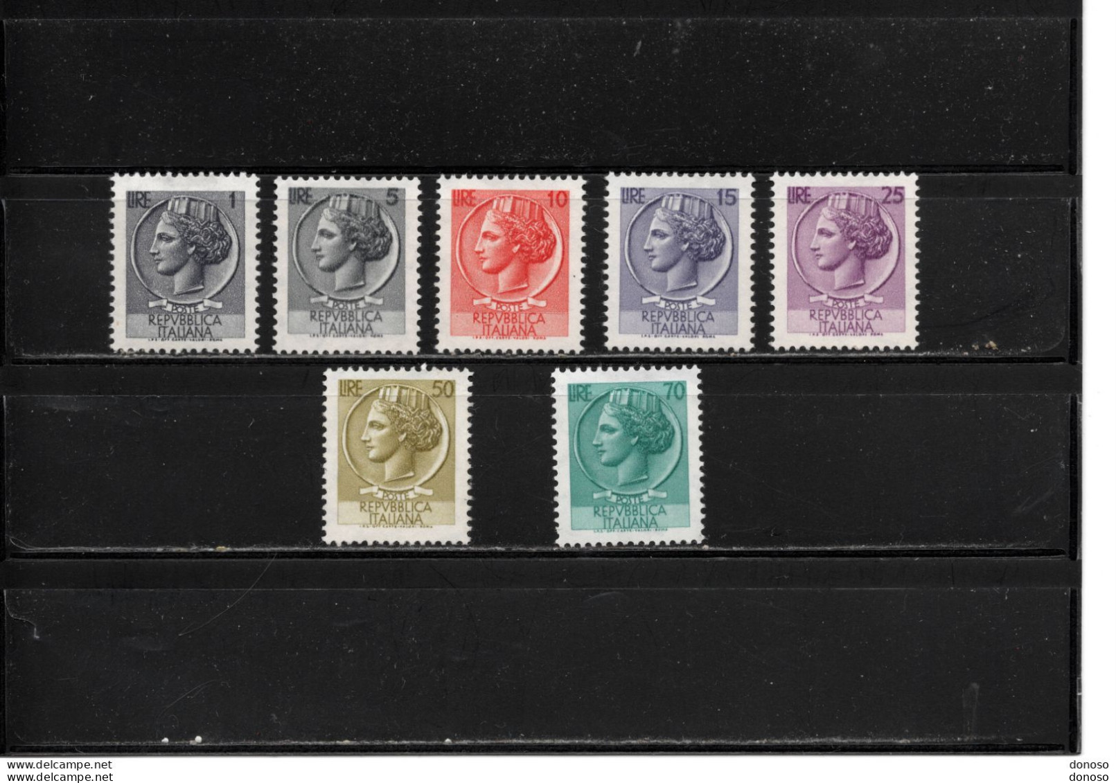 ITALIE 1968 Monnaie Syracusaine Yvert 993-994 + 996-998 + 1002 + 1004 NEUF** MNH - 1961-70: Mint/hinged