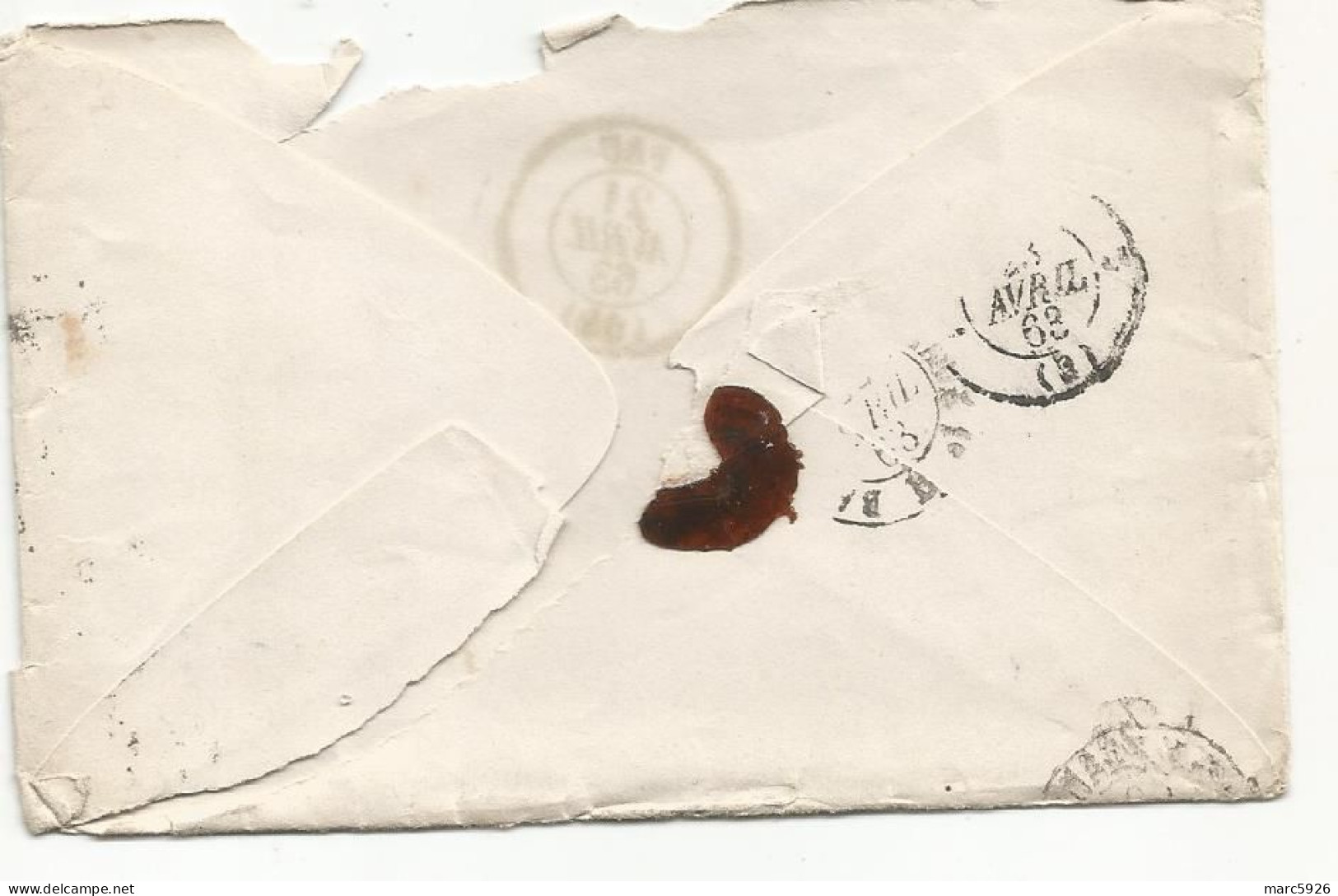 N°1716 ANCIENNE LETTRE DE LUCILE A MADAME PURNOT AVEC ENVELOPPE DATE 1863 - Documentos Históricos