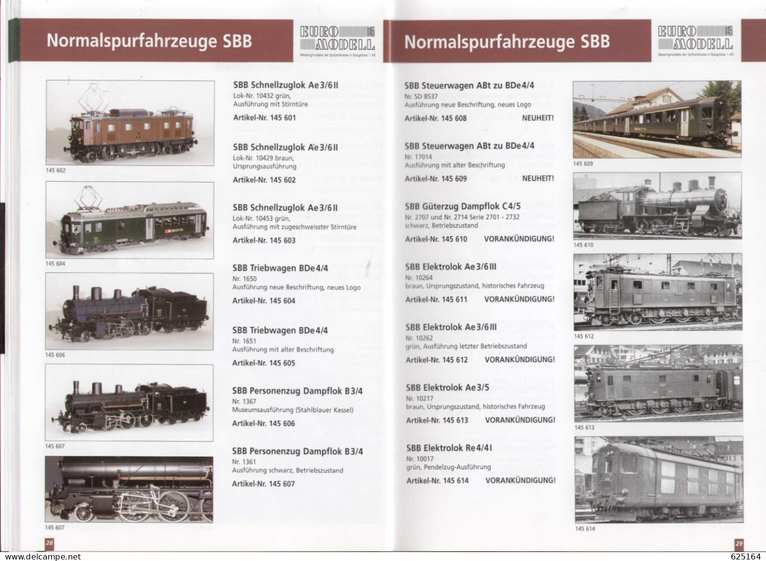 Catalogue MODEL RAIL AG 2010 S EURO MODELL Baugrosse 1: 45 - Messingmodelle - Duits