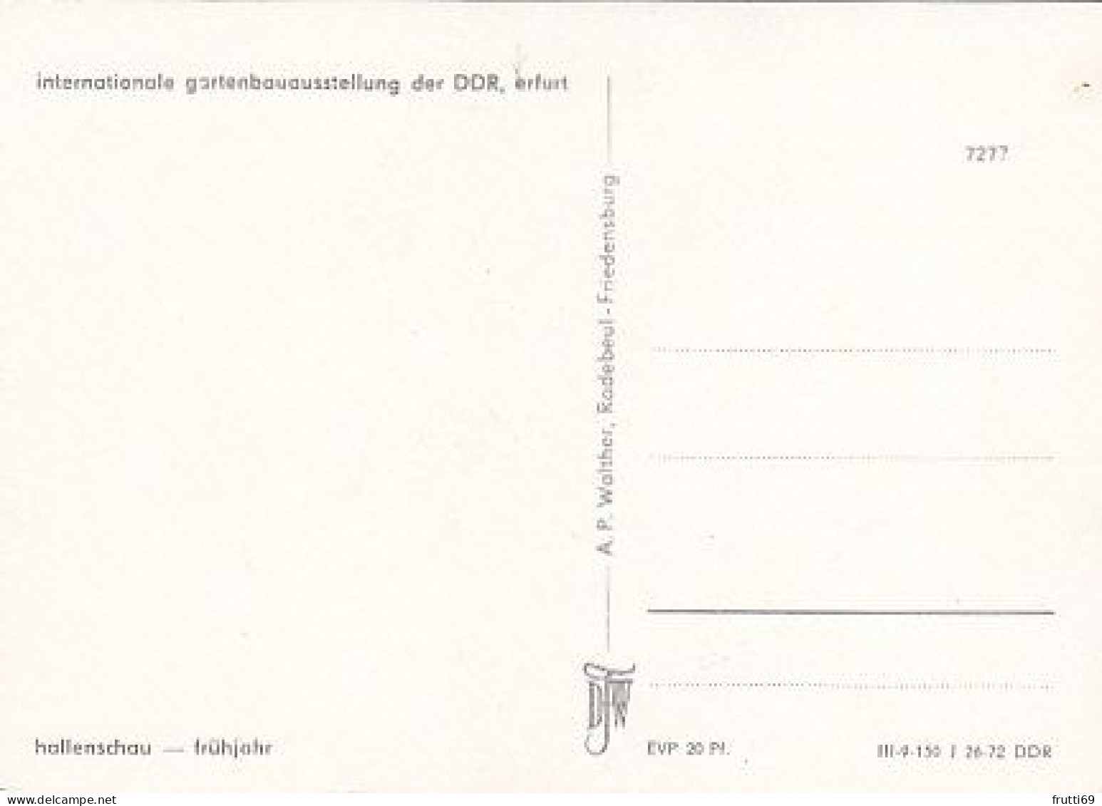 AK 210605 GERMANY - Erfurt - Internationale Gartenbauausstellung Der DDR - Erfurt