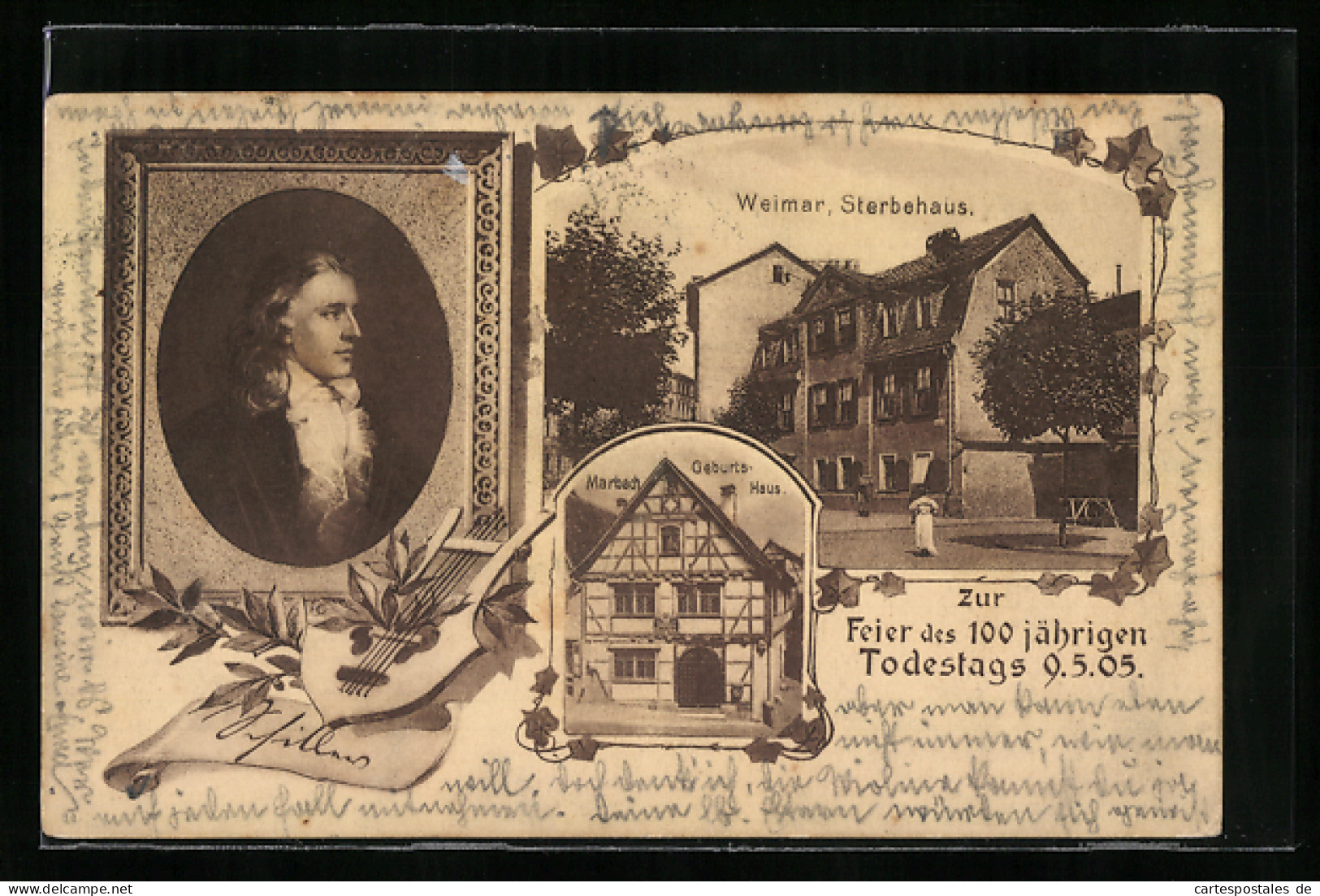 AK Weimar / Thür., Friedrich Schiller Portrait, Geburts- Und Sterbehaus  - Weimar