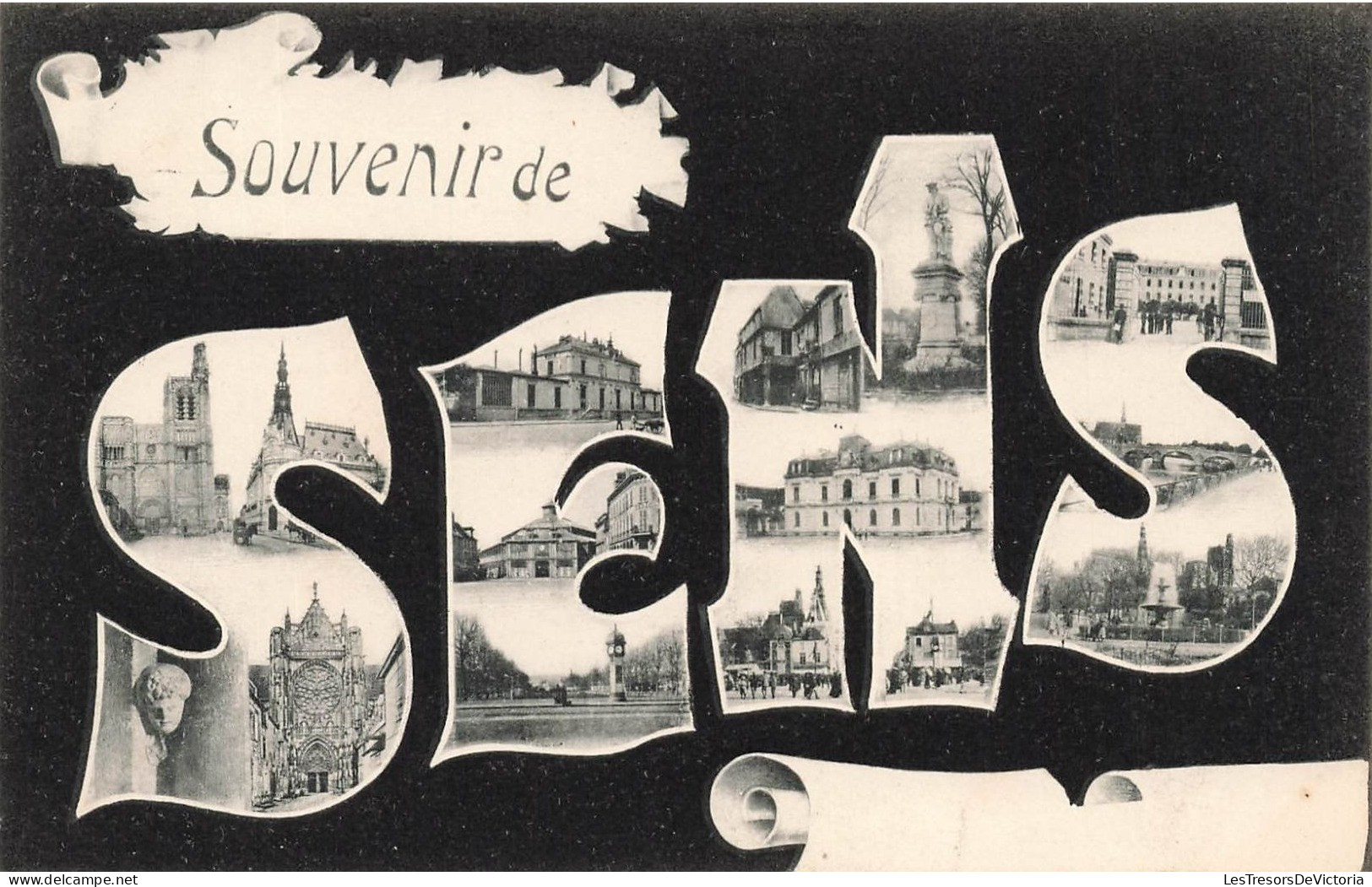 FRANCE - Sens - Multi-vues - Souvenir - Carte Postale Ancienne - Sens