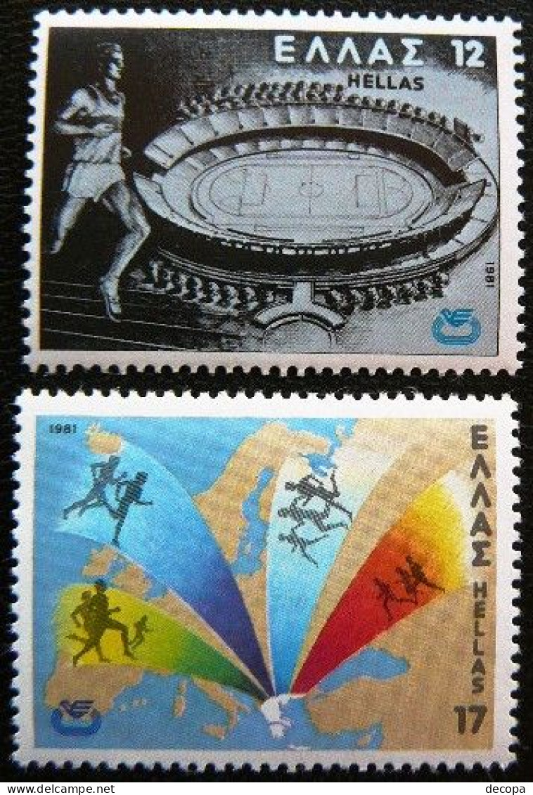 (dcos-298)   Greece   -   Grece   -   Griekenland      Michel  1447-48      Yvert  1425-26     MNH    1981 - Unused Stamps