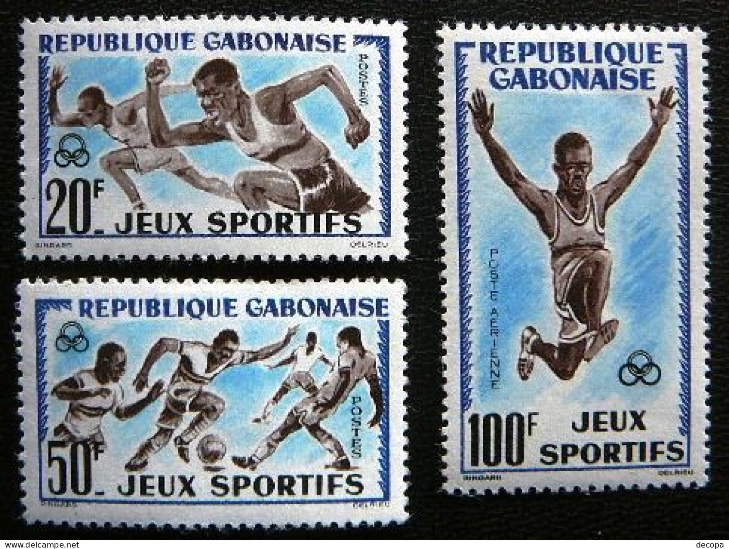 (dcos-300)   Gabon      Michel  172-74      Yvert  161-62 + PA         1962 - Gabon