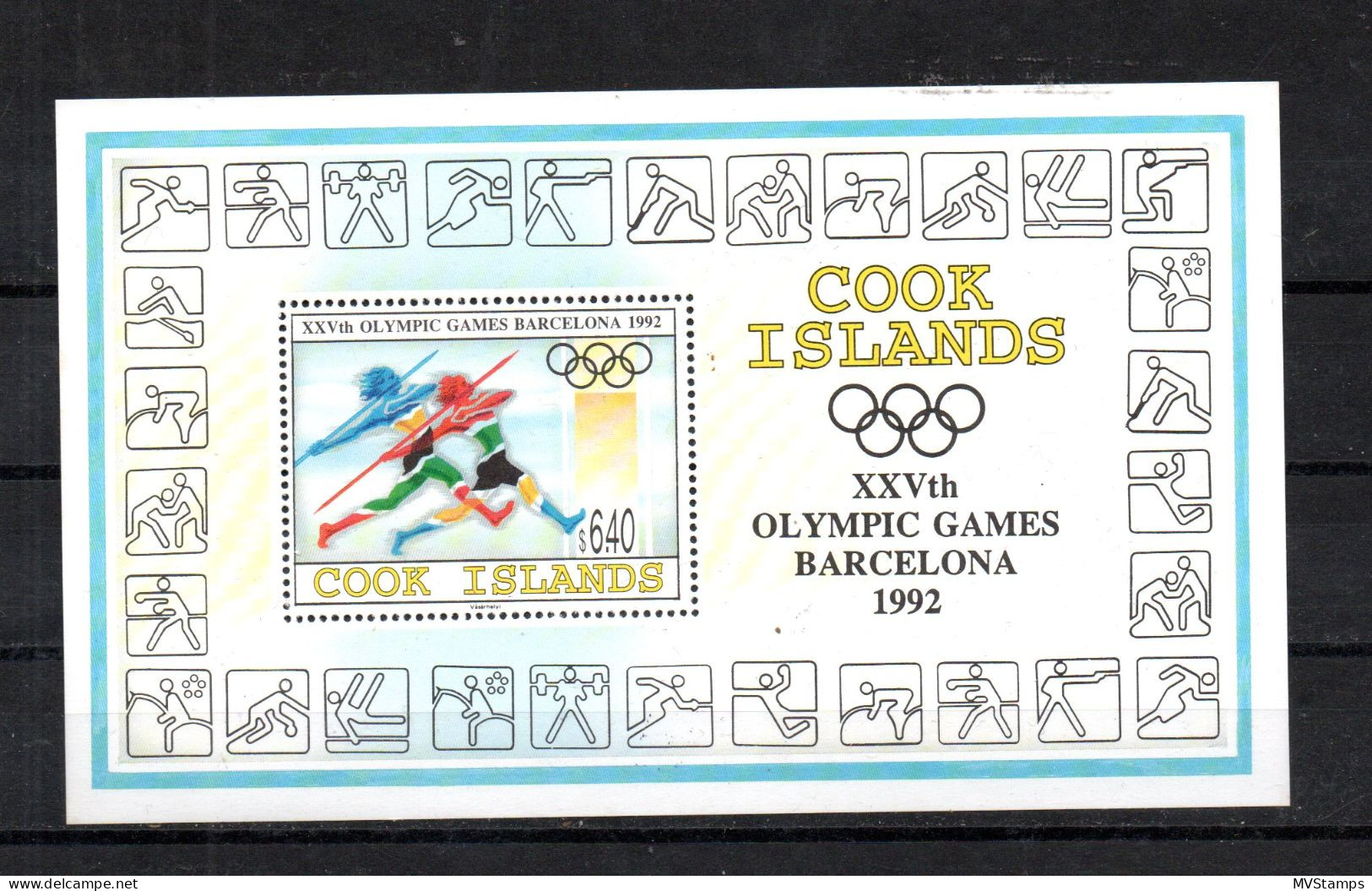 Cook Islands 1992 Bl.204 Olympische Spiele Postfrisch/MNH - Islas Cook