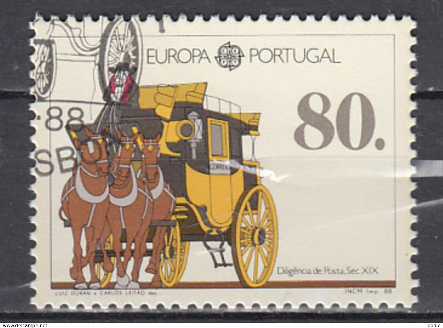 Portugal  Europa Cept 1988 Type B Gestempeld - 1988