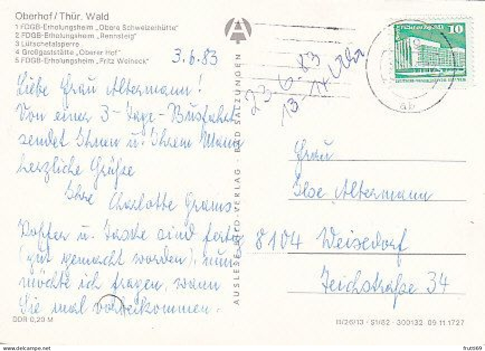 AK 210613 GERMANY - Oberhof - Oberhof