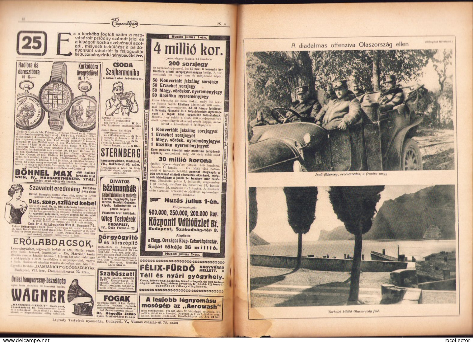 Az Érdekes Ujság 25/1916 Z468N - Geografía & Historia