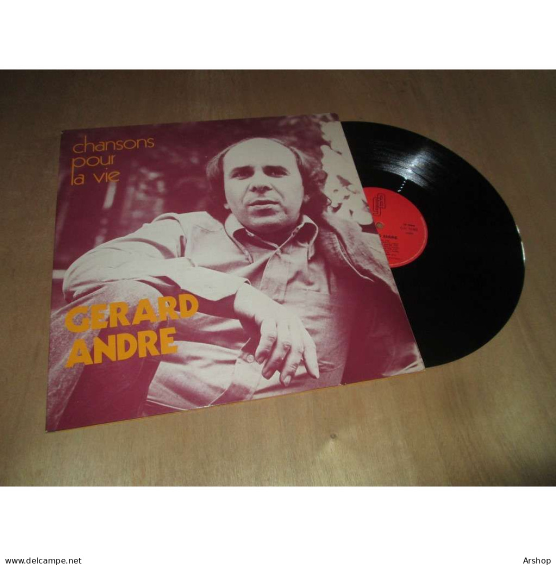 GERARD ANDRE Chansons Pour La Vie CHANSON FOLK POESIE - GA Productions Lp 1977 - Other - French Music
