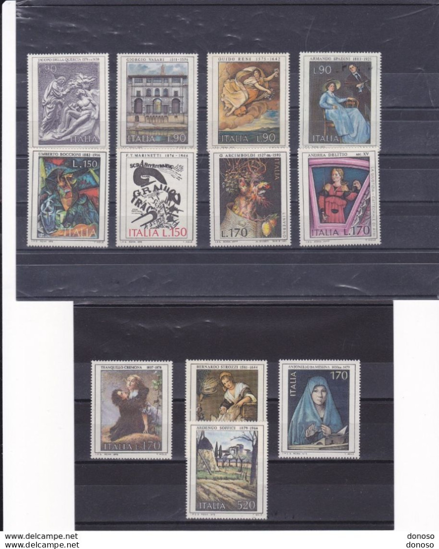 ITALIE 1974-1979 PEINTURES ITALIENNES Yvert NEUF** MNH - 1971-80:  Nuovi