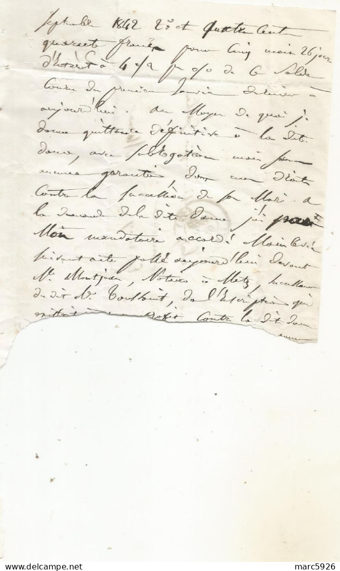 N°1717 ANCIENNE LETTRE DE TOUSSAINT A EUGENIE GALLICE DATE 1863 - Documentos Históricos