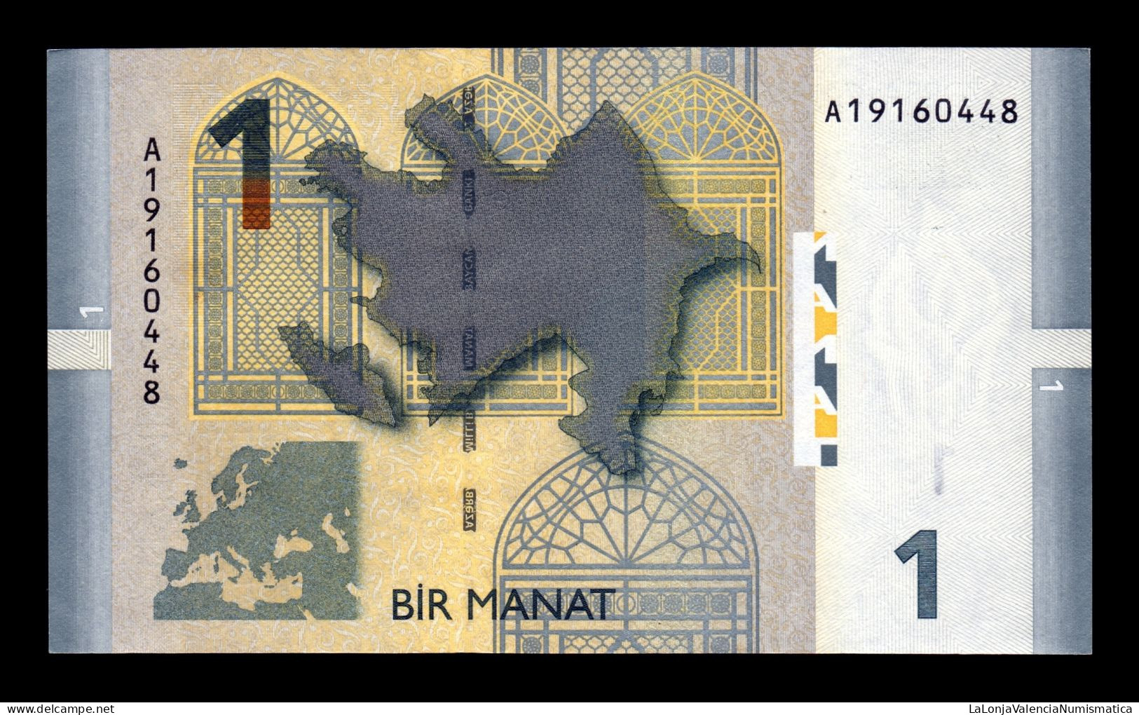 Azerbaiyán Azerbaijan 1 Manat 2005 Pick 24 Sc- AUnc - Azerbaïdjan