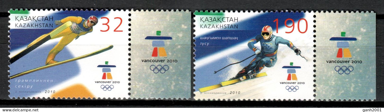 Kazakhstan 2020 / Winter Olympic Games Vancouver MNH Juegos Olímpicos Invierno / Cu19842  40-6 - Hiver 2010: Vancouver