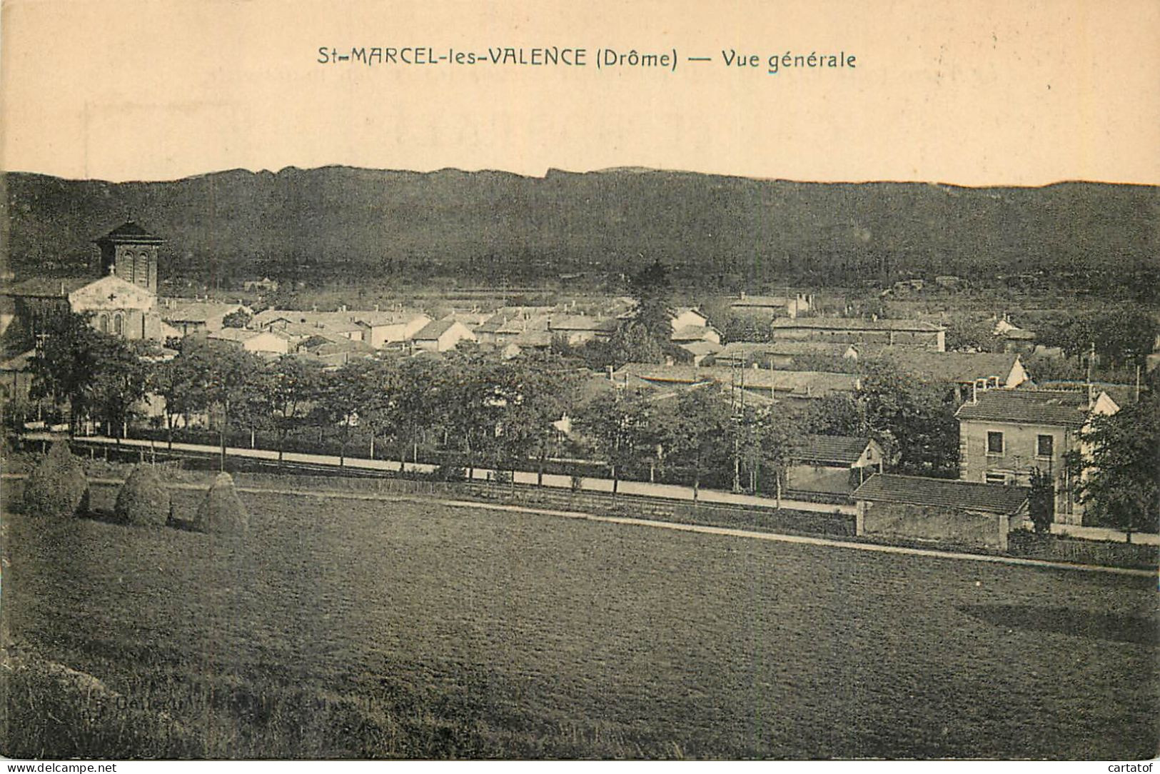 SAINT MARCEL Les VALENCE . Vue Générale - Autres & Non Classés