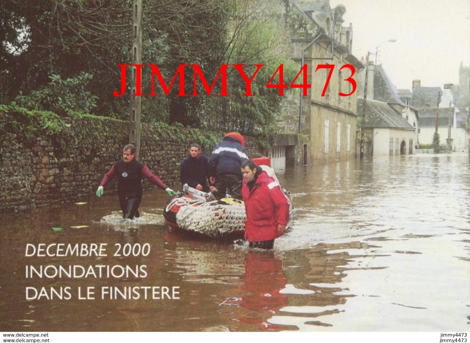 CPM - Déc. 2000 - INONDATIONS DANS LE FINISTERE - QUIMPERLE - Intervention Des Pompiers - N° 7 - Edit. Cartophiles Du F - Floods