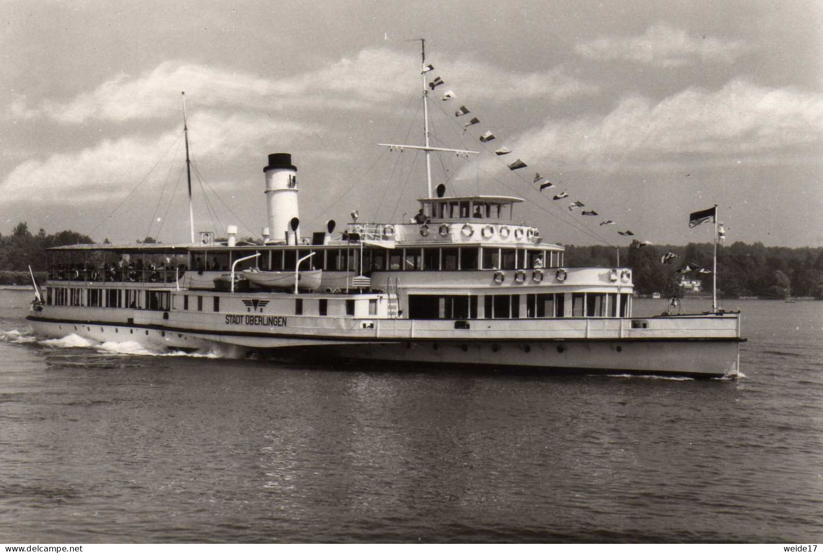 05700 - Raddampfer STADT ÜBERLINGEN Auf Dem Bodensee - Stempel Letzte Fahrt - Steamers