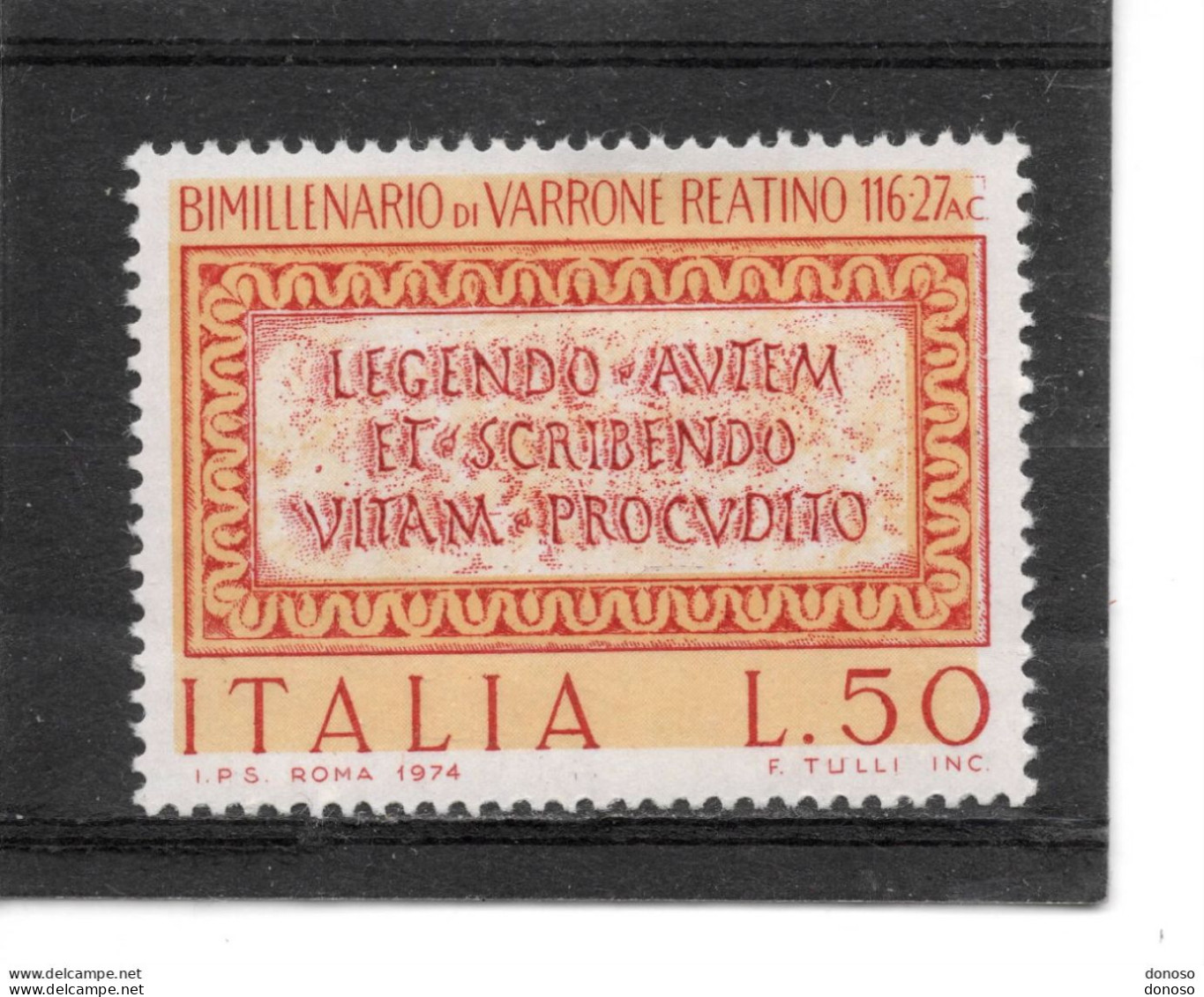 ITALIE 1974 Varron Yvert 1195, Michel 1463 NEUF** MNH - 1971-80: Mint/hinged