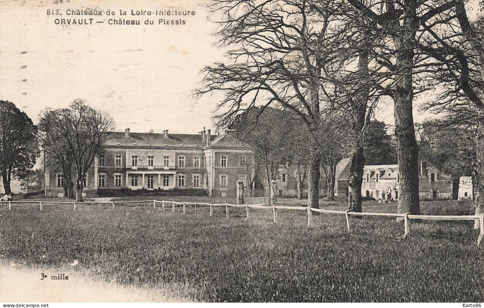 Orvault * Le Château Du Plessis * Châteaux De La Loire Inférieure N°813 - Orvault