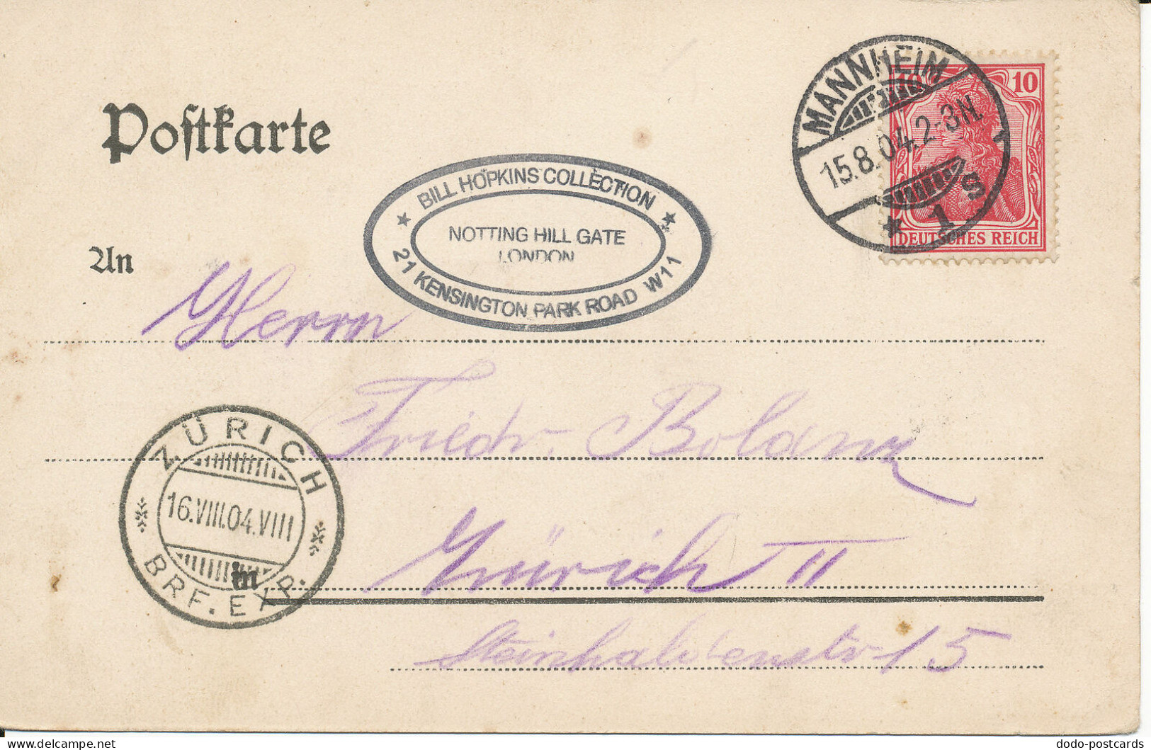 PC37321 Mannheim. Grossherzogl. Schloss. 1904. B. Hopkins - Monde