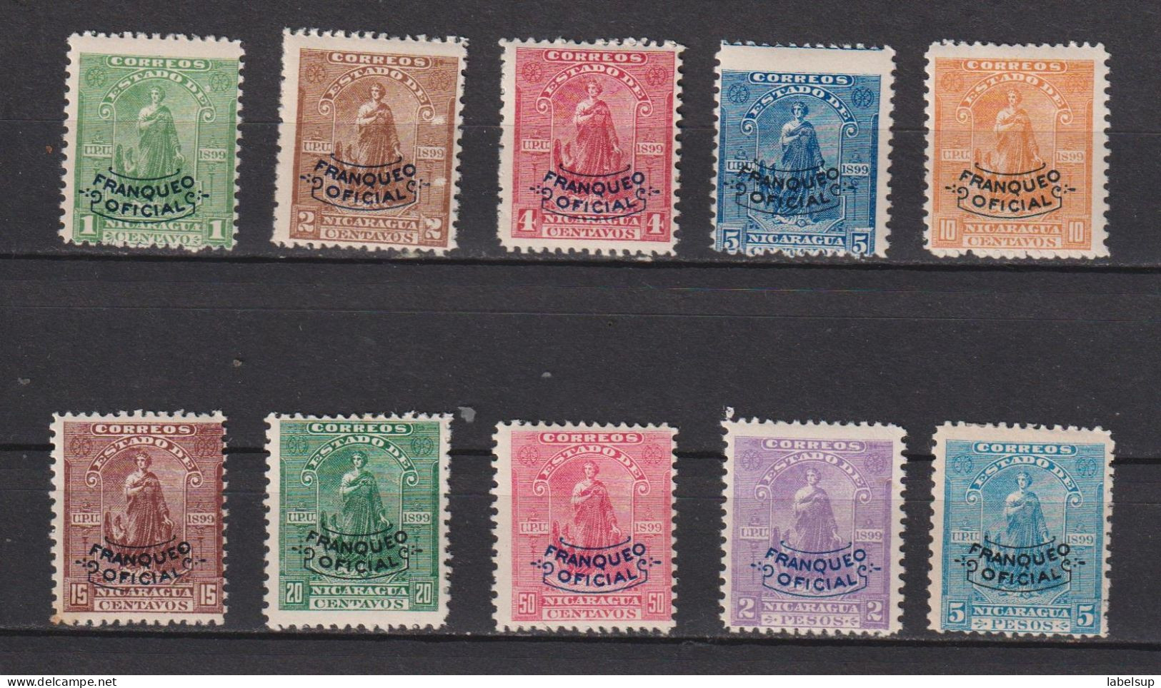 Lot De Timbres De Service Neufs* Du Nicaragua De 1899 MH - Nicaragua