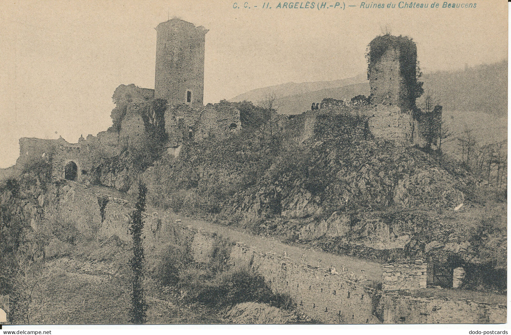 PC36796 Argeles. Ruines Du Chateau De Beaucens. Carrache. No 11. B. Hopkins - Monde