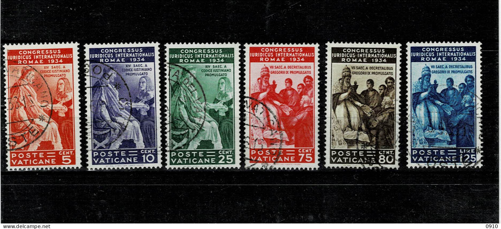 1935-CONGRES JURIDIQUE INTERNATIONAL A ROME-66/71-O - Used Stamps