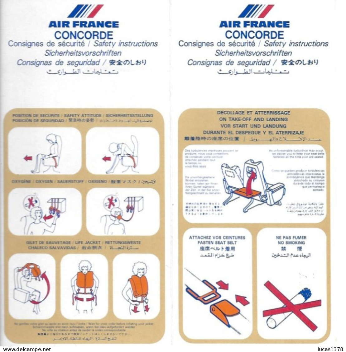 AIR FRANCE  / CONCORDE  / CONSIGNES DE SECURITE - Boeken