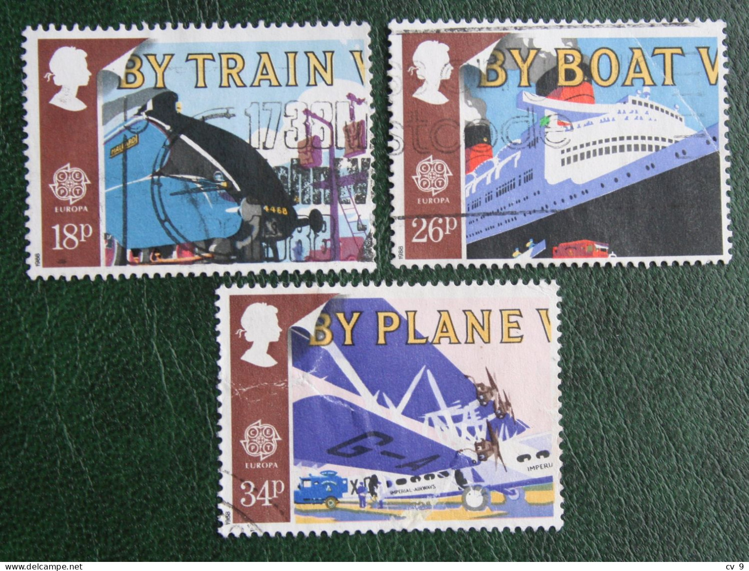 READ EUROPA CEPT Transport (Mi 1147-1148 1150) 1988 Used Gebruikt Oblitere ENGLAND GRANDE-BRETAGNE GB GREAT BRITAIN - Used Stamps