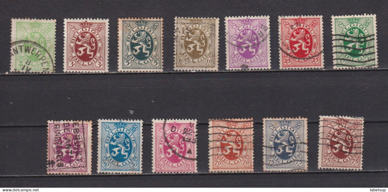 Lot De Timbres De Belgique De 1929 YT 277 à 288 Obli/MH - Autres & Non Classés