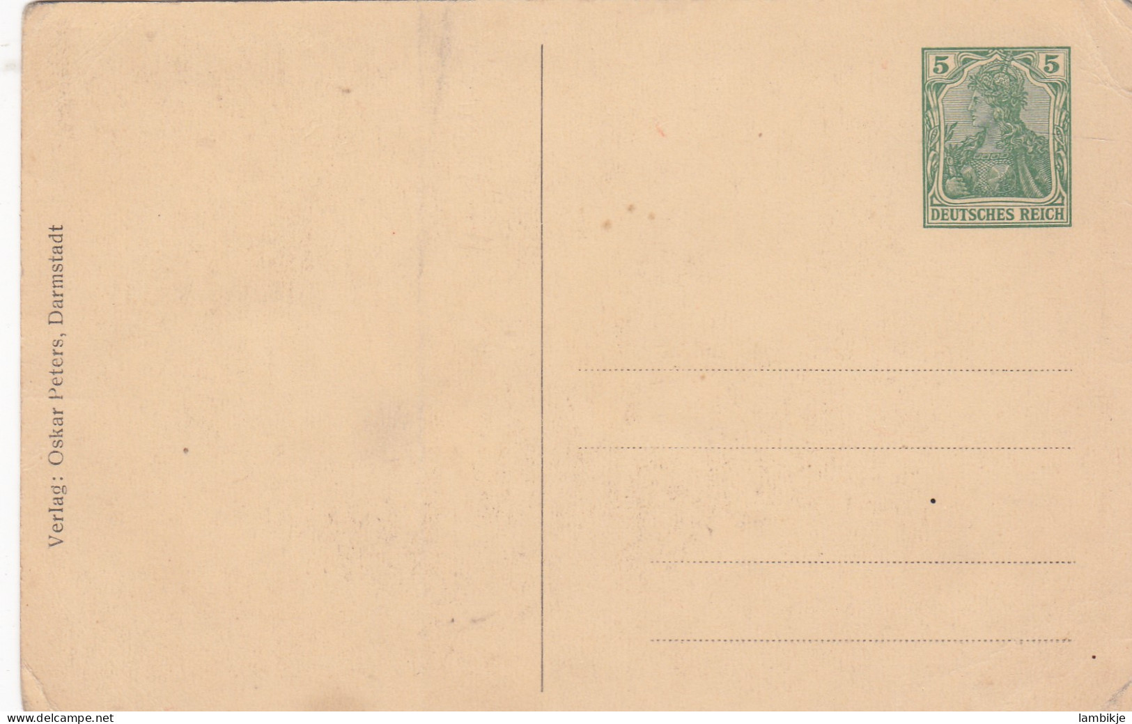 Deutsches Reich Privat Postkarte 1915 - Brieven En Documenten