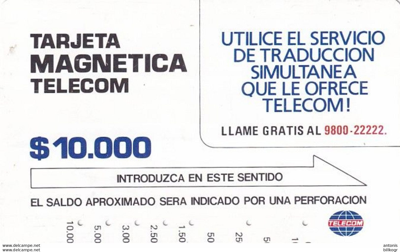 COLOMBIA(Tamura) - Simultaneous Translation($10000), Used - Colombie