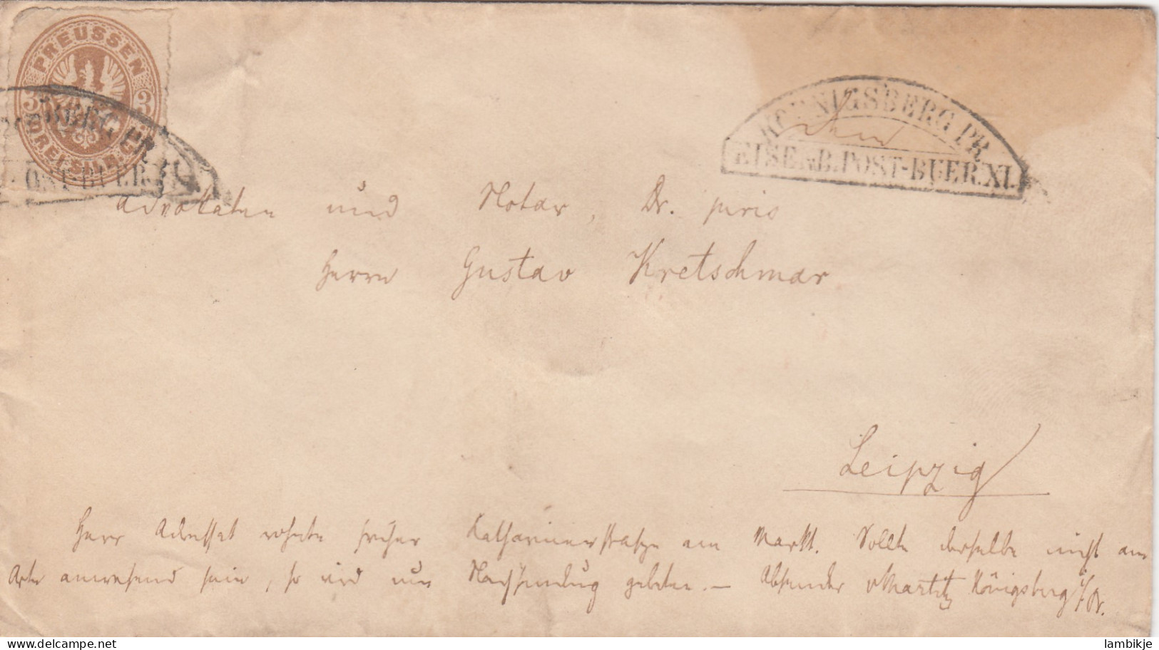 AD Preussen Brief 1865 Sonderstempel - Andere & Zonder Classificatie