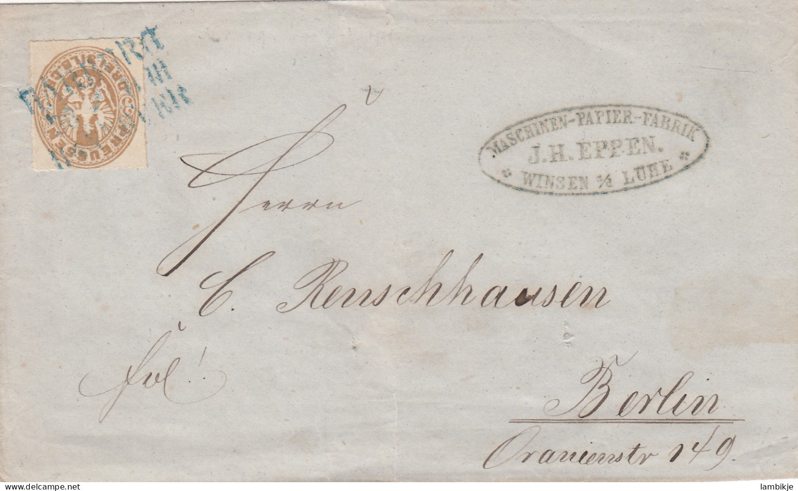AD Preussen Brief 1862 - Andere & Zonder Classificatie