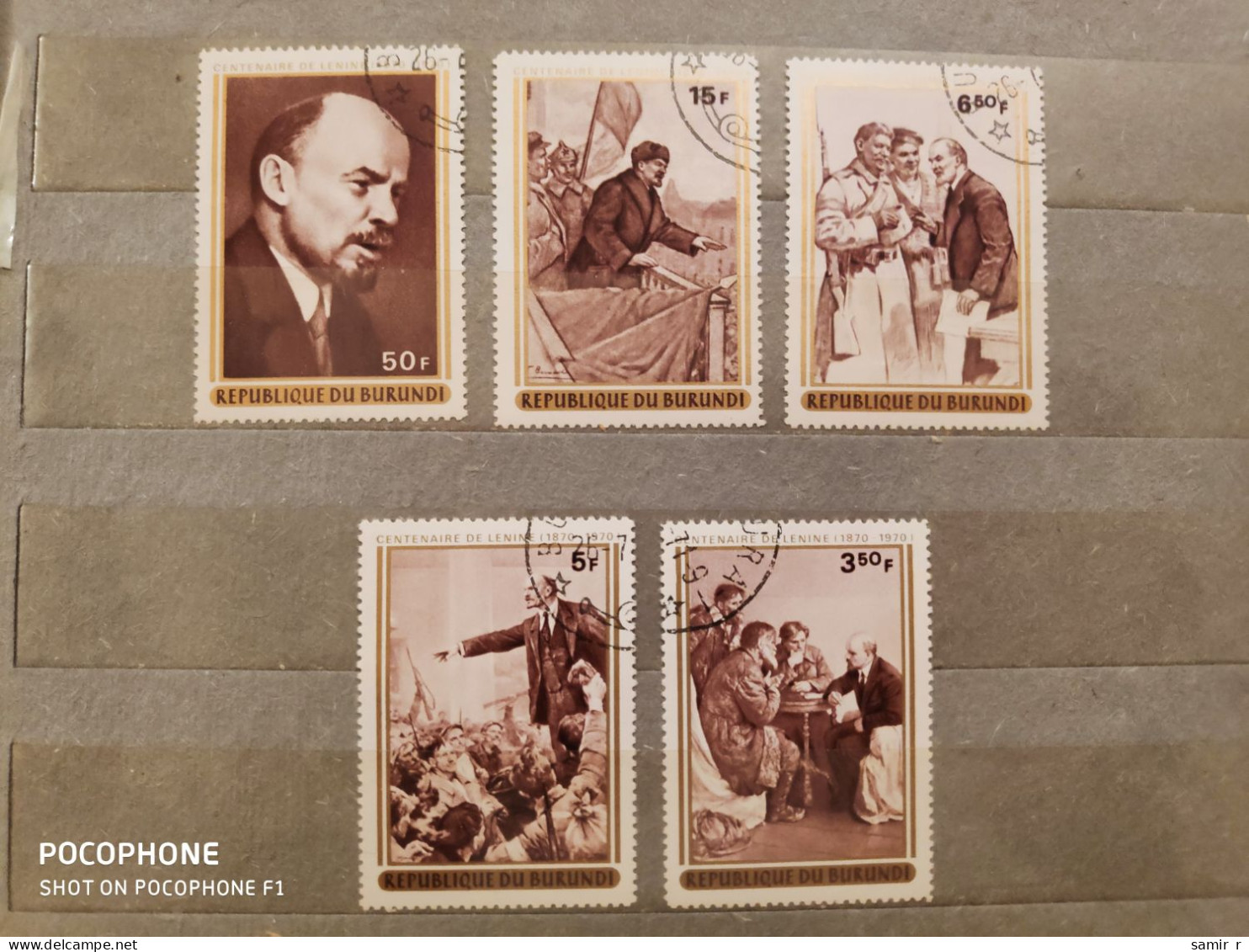 1970	Burundi	Lenin (F87) - Used Stamps