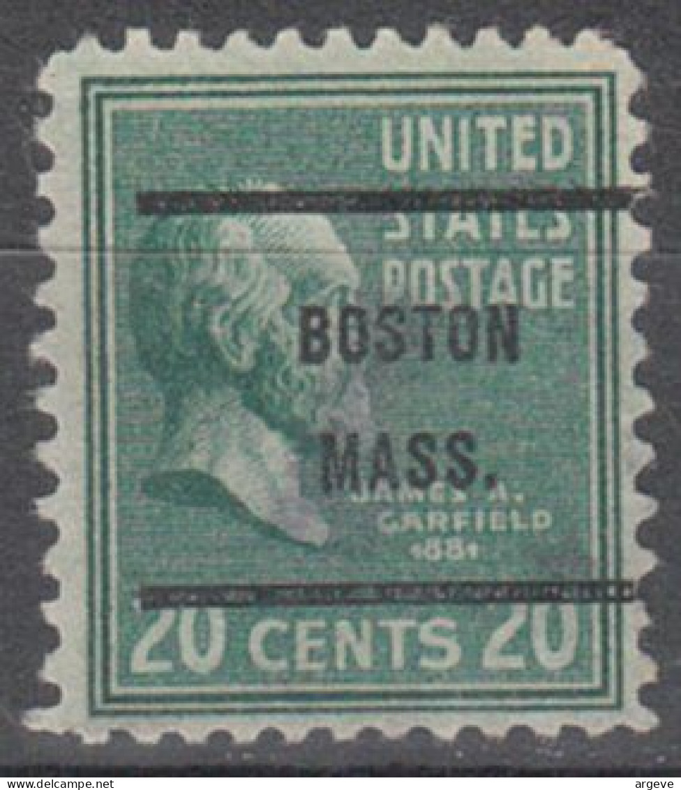 USA Precancel Vorausentwertungen Preo Bureau Massachusetts, Boston 825-61 - Préoblitérés