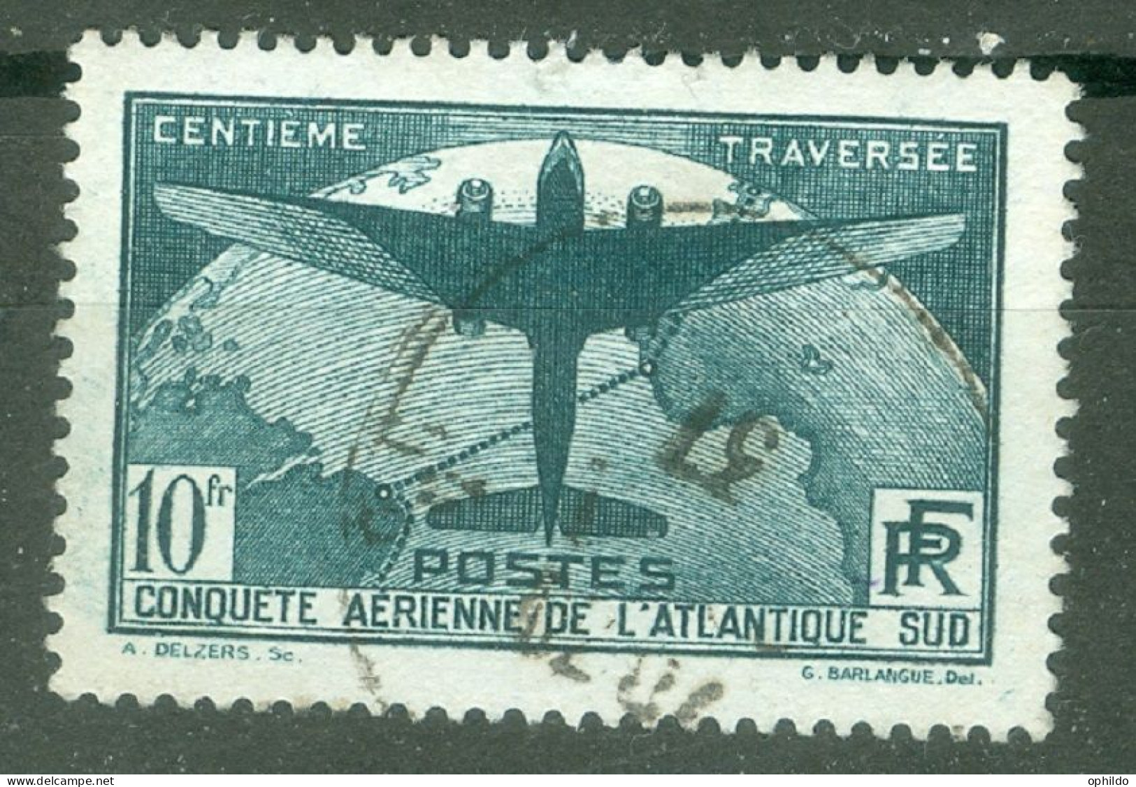 France  Yv 321 Ob TB   - Usados