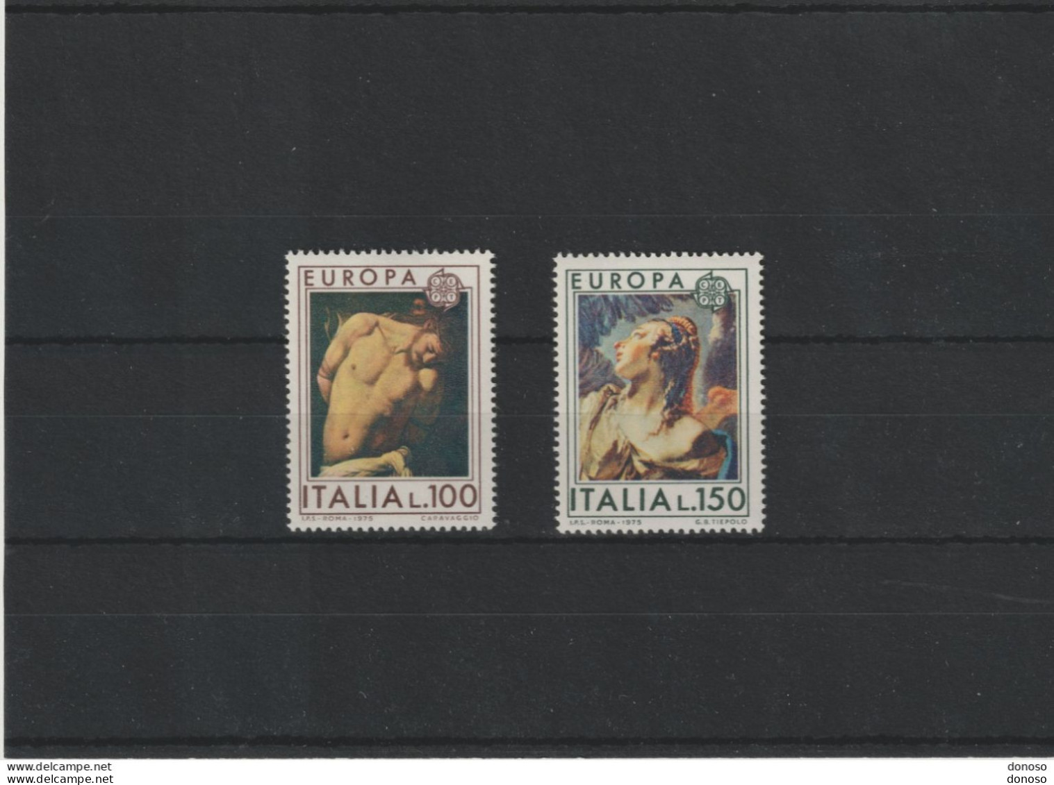 ITALIE 1975 Europa, Peintures, Le Caravage, Tiepolo Yvert 1222-1223 NEUF** MNH - 1971-80: Neufs