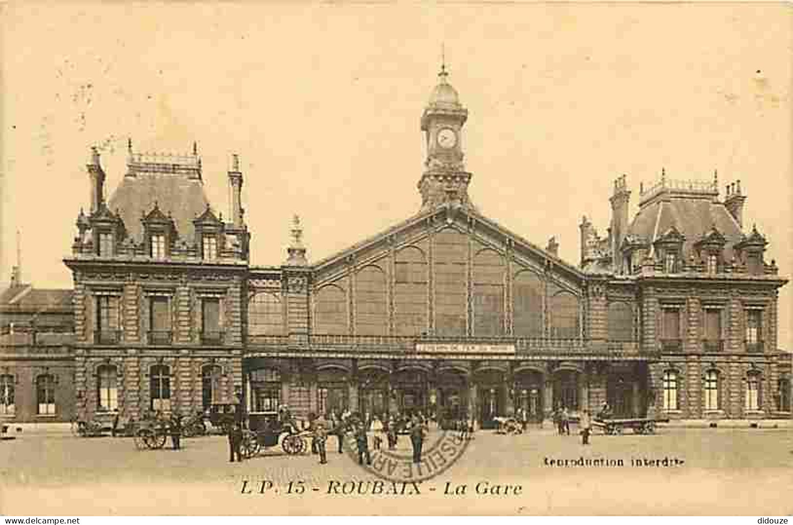 59 - Roubaix - La Gare - Animé - CPA - Voir Scans Recto-Verso - Roubaix