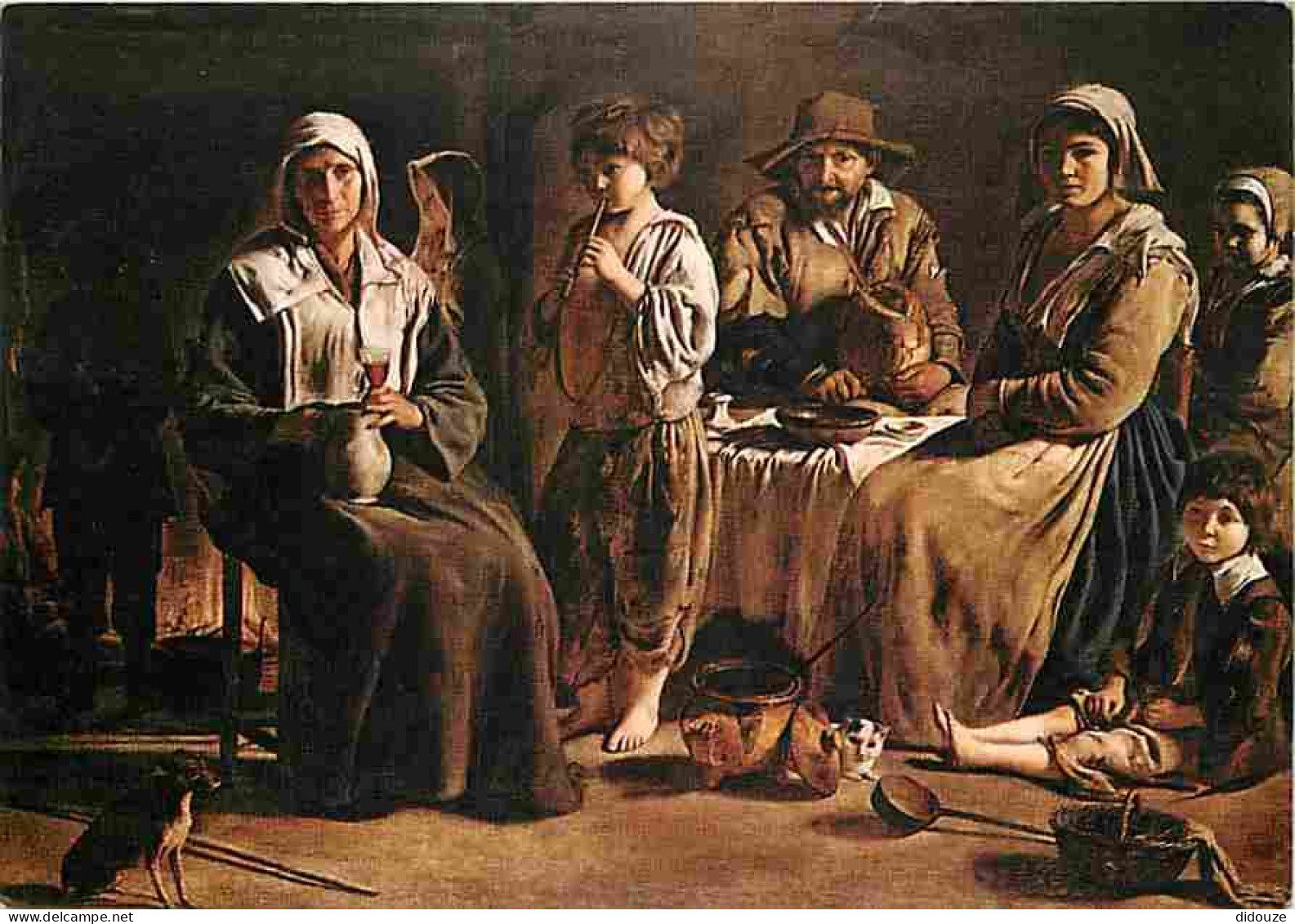 Art - Peinture - Louis Le Nain - Famille De Paysans Dans Un Intérieur - Peasant Familly At Home - Bauernfamilie Im Inner - Pittura & Quadri