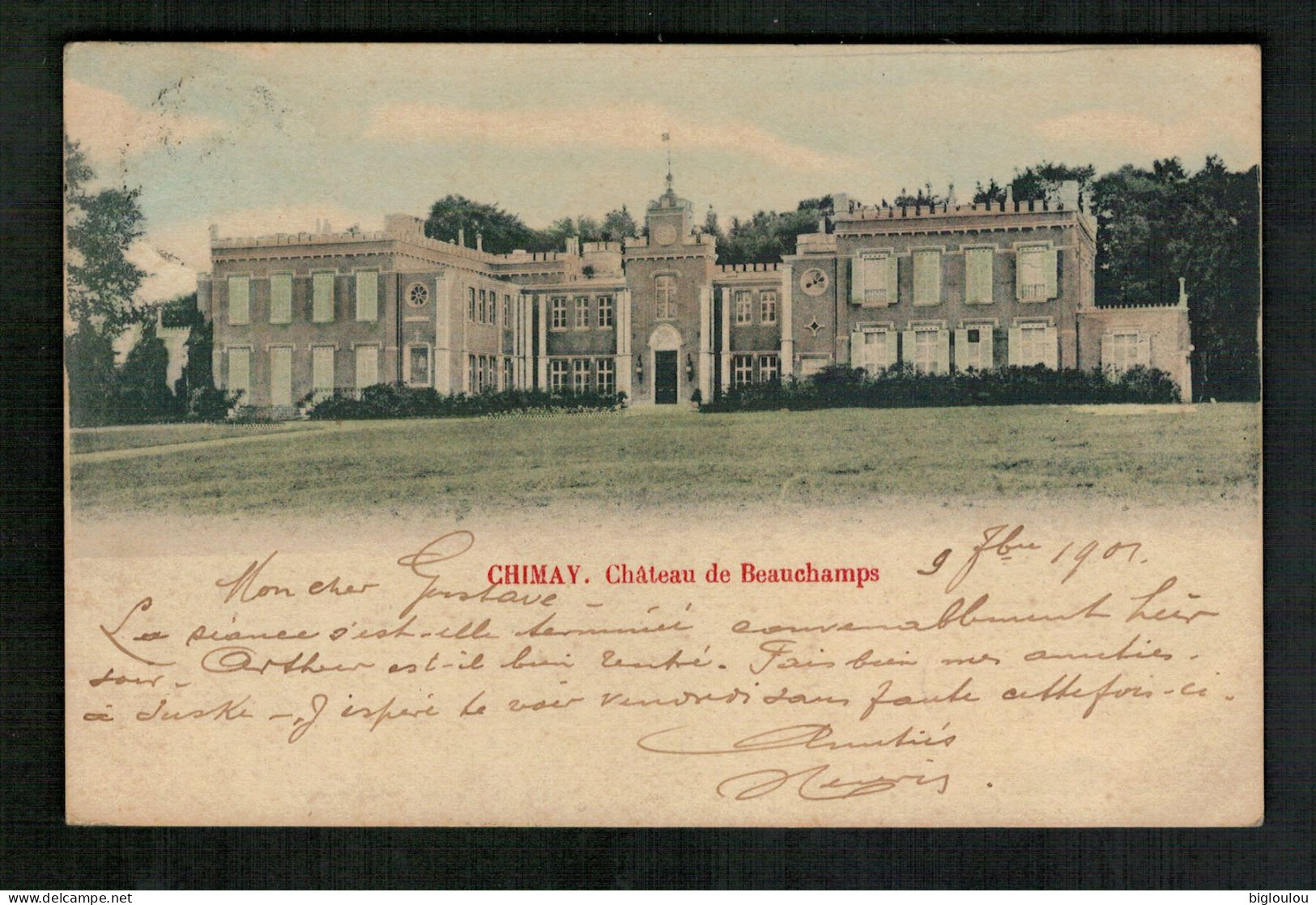 CHIMAY - 1903 - Château De BEAUCHAMPS - Chimay