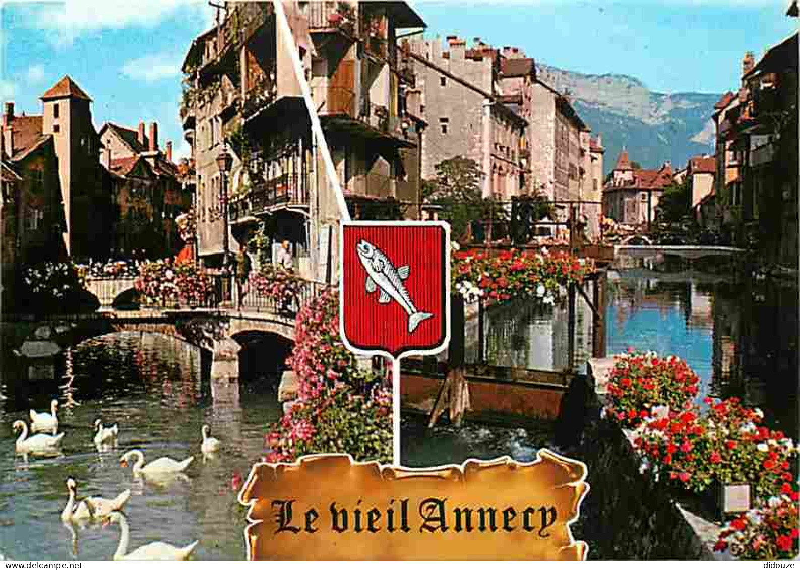 74 - Annecy - Le Vieil Annecy - Multivues - Blasons - Cygnes - CPM - Voir Scans Recto-Verso - Annecy