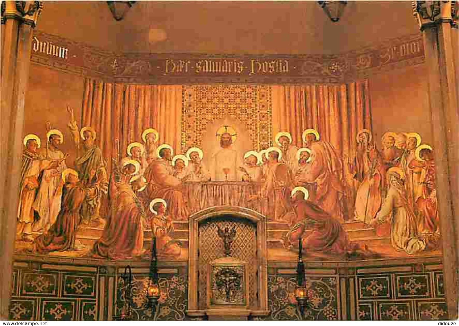 Art - Peinture Religieuse - Eglésia De Santa Maria De Blanes - Fresc Sobre L'Eucaristia De Jaume Busquets I Mollera - CP - Schilderijen, Gebrandschilderd Glas En Beeldjes