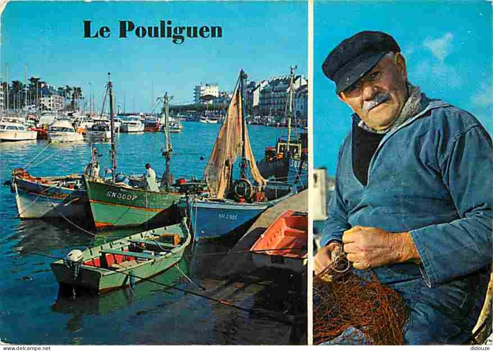 44 - Le Pouliguen - Multivues - Bateaux - Marin-Pecheur - Flamme Postale - CPM - Voir Scans Recto-Verso - Le Pouliguen