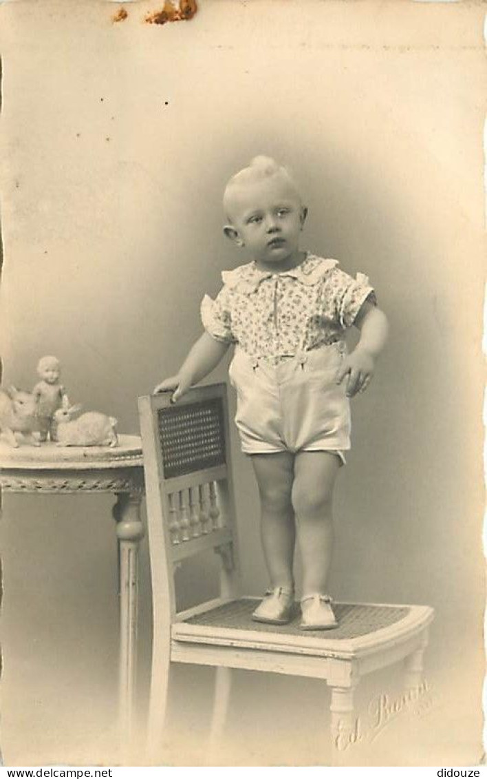 Carte Photo - Portrait - Enfant - CPA - Voir Scans Recto-Verso - Fotografie