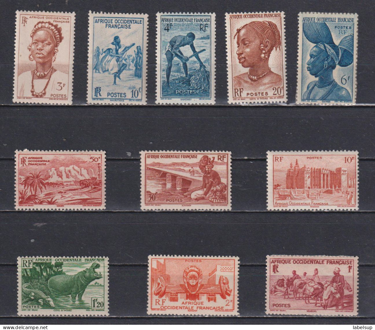 Lot De Timbres Neufs D'Afrique Occidentale Française Bonnes Valeurs - Unused Stamps