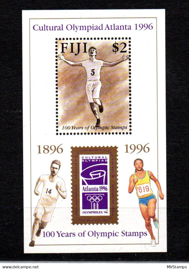 Fiji 1996 Block 18 Olympische Spiele/Olympics/Running Postfrisch/MNH - Fiji (1970-...)