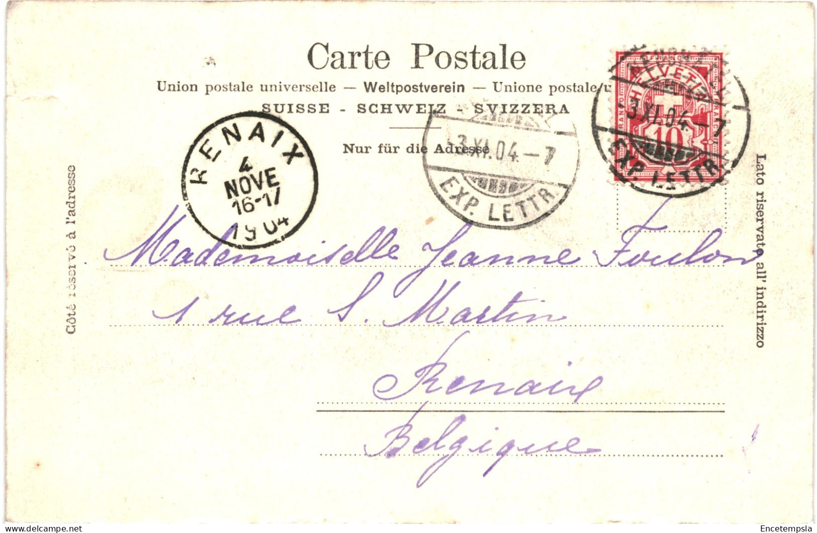 CPA Carte Postale  Suisse Lac Morat 1904  VM79095 - Morat