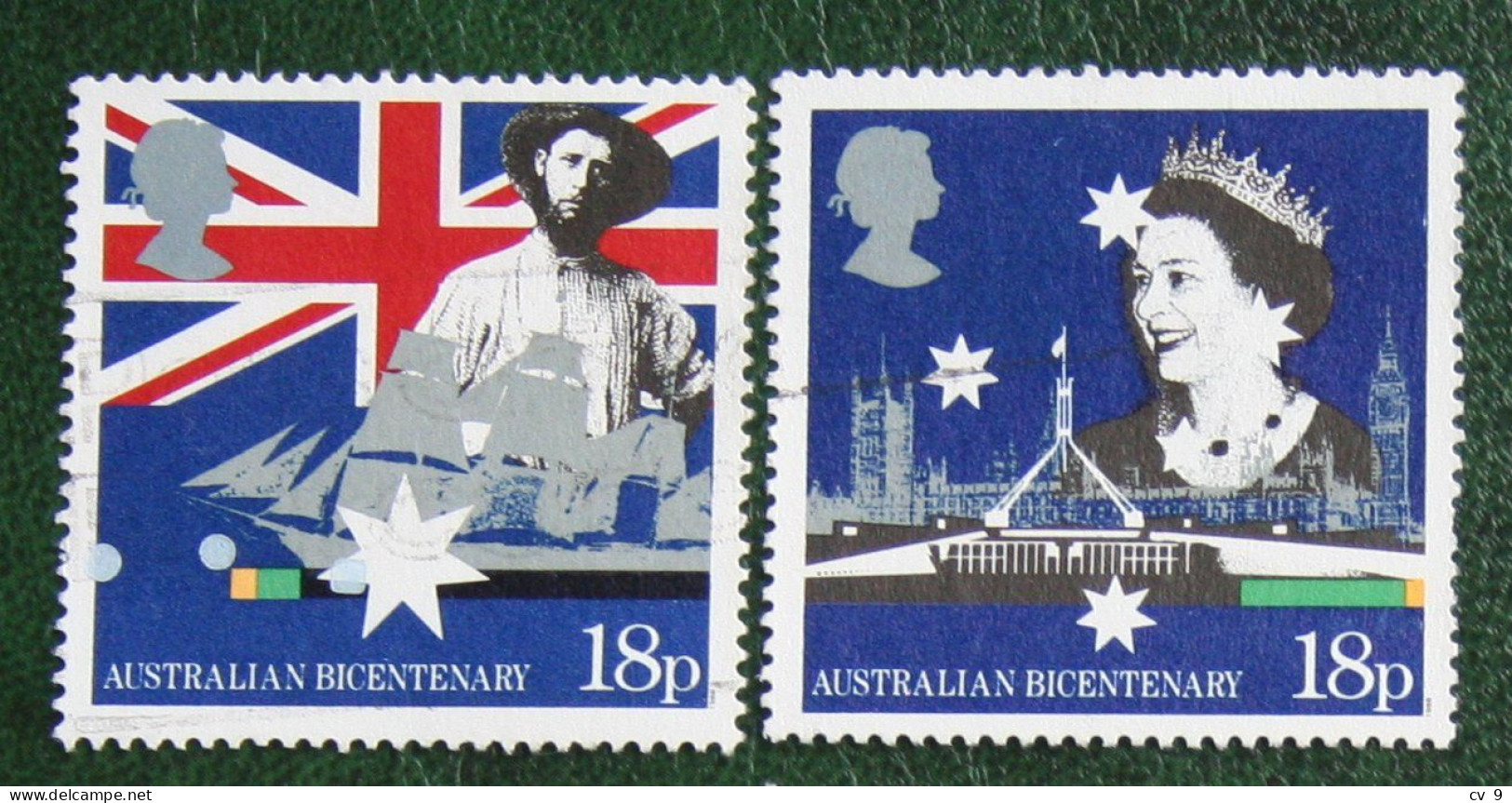 AUSTRALIAN BICENTENARY (Mi 1151-1152) 1988 Used Gebruikt Oblitere ENGLAND GRANDE-BRETAGNE GB GREAT BRITAIN - Gebraucht