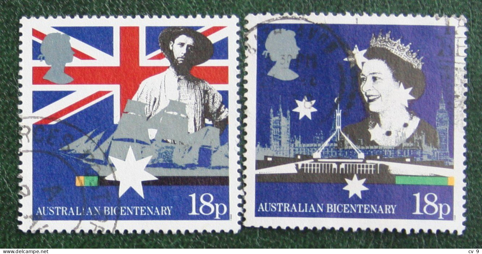 AUSTRALIAN BICENTENARY (Mi 1151-1152) 1988 Used Gebruikt Oblitere ENGLAND GRANDE-BRETAGNE GB GREAT BRITAIN - Usati